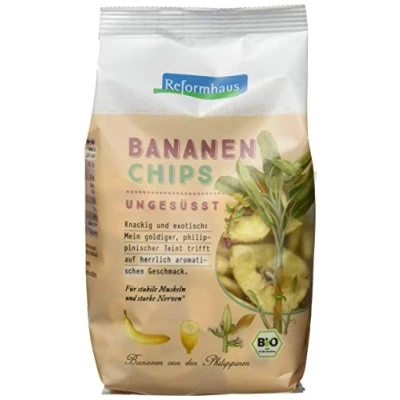 Abbildung von Reformhaus Bananen Chips ungesüßt bio, 6er Pack (6 x 175 g)
