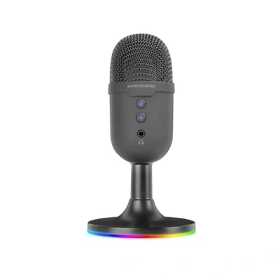 Abbildung von MARSGAMING Mars Gaming MMIC XT, Professionelles High Definition 192Khz 24 bit Studiomikrofon, Kugelarm, Anti Shock Mount, Pop Filter Metallgitter, Schwarz