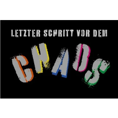 Abbildung von empireposter Chaos Fussmatte, Größe: 60 x 40 cm, Material Polypropylen