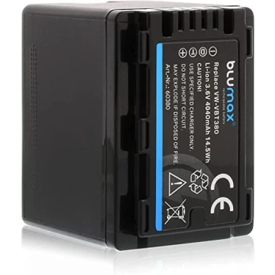Abbildung von Blumax Akku ersetzt Panasonic VW VBT380 E K VBT 380 4040mAh 3,6V kompatibel mit (Nicht für VXF11 VX11 V808) HC VXF999 VX878 VX989 V160 V180 V270 V380 V777 W570 W580 WX97