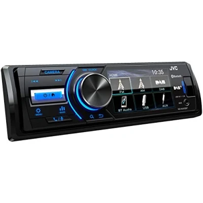 Abbildung von JVC KD X561DBT USB Autoradio mit DAB+, Bluetooth und 3&quot; TFT Farbdisplay (Rückfahrkameraeingang, AUX Eingang, MP3, WMA, FLAC, DSP, 4 x 45 Watt)