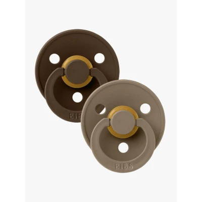 Abbildung von BIBS Schnuller Colour 2er Pack Latex Größe 1, Mocha/Dark Oak