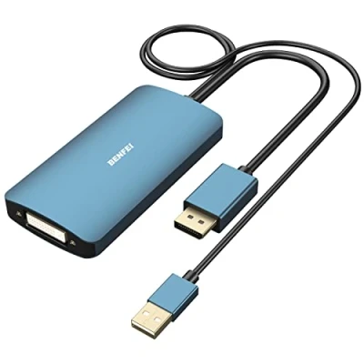 Abbildung von BENFEI DisplayPort auf DVI D Dual Link Adapter unterstützt 2K@60Hz, 1080P@60Hz
