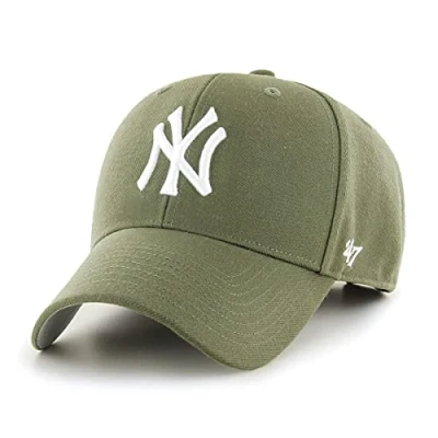 Abbildung von &#039;47 MLB New York Yankees MVP Unisex Baseballkappe, Verstellbar, Hochwertiges Design und Verarbeitung, White Logo, Green