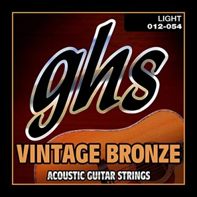 Abbildung von GHS Vintage Bronze VN L Acoustic Guitar String Set, Light, .012 .054