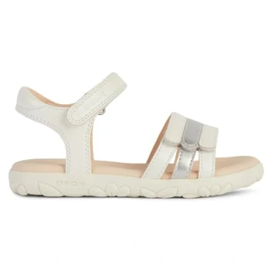 Abbildung von Geox J SANDAL HAITI GIRL Sandale, Glitzersandale, Klettschuh im Metallic Look