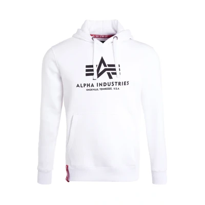 Abbildung von Alpha Industries FOIL Kapuzenpullover, Herren, Größe: Small, White