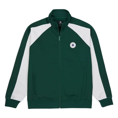 Abbildung von Converse Retro Chuck Track Jacket Trainingsjacke, Herren, Größe: Large, Green envy