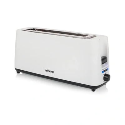 Abbildung von Tristar Langschlitz Toaster, 7 Bräunungsstufen, Aufwärmfunktion, Auftaufunktion, Liftfunktion, Zentrierfunktion, Abbruchfunktion, Weiß, BR 1056