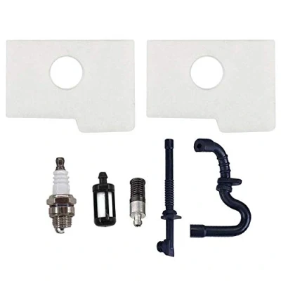 Abbildung von AISEN 2x Luftfilter mit Öl Benzin Filter Schlauch &amp; Zündkerze für Stihl 017 018 MS170 MS180 MS180C MS 170 180 Kettensäge