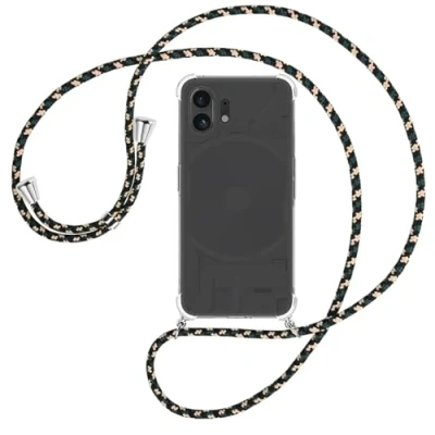 Abbildung von mtb more energy® Handykette kompatibel mit Nothing Phone (2) Camouflage Smartphone Hülle zum Umhängen Anti Shock Full TPU Case