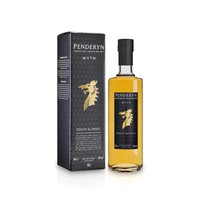 Abbildung von Penderyn Myth Single Malt Whisky aus Wales Ausgezeichneter in der Geschenkpackung mit 40% vol. (1 x 0,7l)