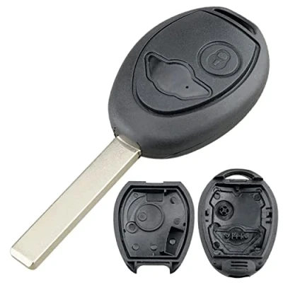 Abbildung von Schlüsselanhänger, Zubehör, Ersatzhülle, Autoschlüsselabdeckung, 1 Taste, kompatibel mit BMW Mini One Cooper