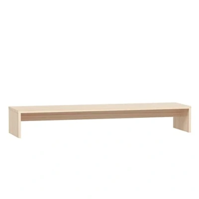 Abbildung von vidaXL Monitorständer Schreibtischaufsatz Monitorerhöhung Bildschirm Aufsatz Bildschirmerhöhung Bildschirmständer 100x27x15cm Massivholz Kiefer