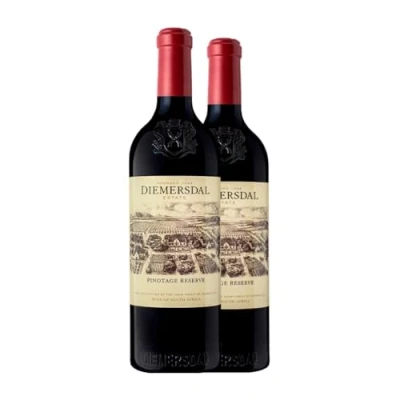 Abbildung von Diemersdal Pinotage Reserve 75 cl Rotwein (Karton mit 2 Flaschen von cl)