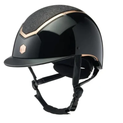 Abbildung von Charles Owen Reithelm Kylo Sparkly Black Gloss/Rose Gold 56 58cm