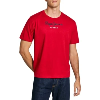 Abbildung von Pepe Jeans EGGO Tshirt print, Herren, Größe: XL, Ruby red