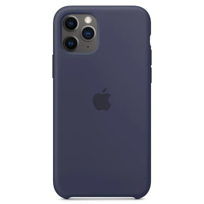 Abbildung von Apple iPhone 11 Pro Hülle Silikon Original Soft Case/Backcover Handyhülle Blau