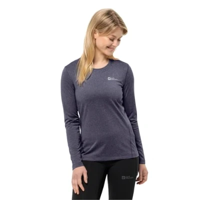 Abbildung von Jack Wolfskin SKY Thermal Langarmshirt, Damen, Größe: Large, Graphite