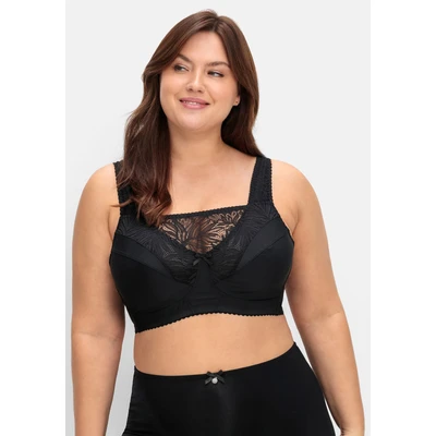 Abbildung von Sheego OHNE BÜGEL Pushup BH, Damen, Größe: 110G, Schwarz