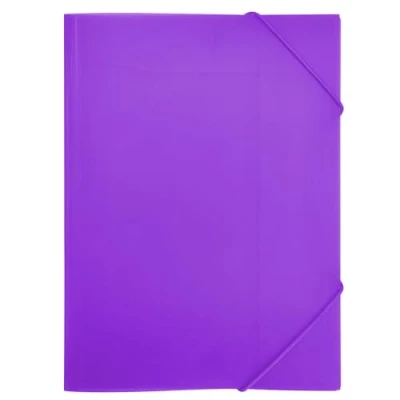 Abbildung von RAYLU PAPER Ordner mit elastischen Gummibändern und Klappen, A4, Dokumentenmappe für Büro Schule, aus 100% recycelbarem Polypropylen (A4, Violett)