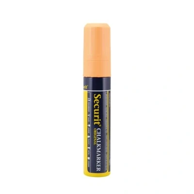Abbildung von Securit 7 mm 15 Strichbreite Bold Rechteckige Spitze groß Liquid Chalk Marker Orange
