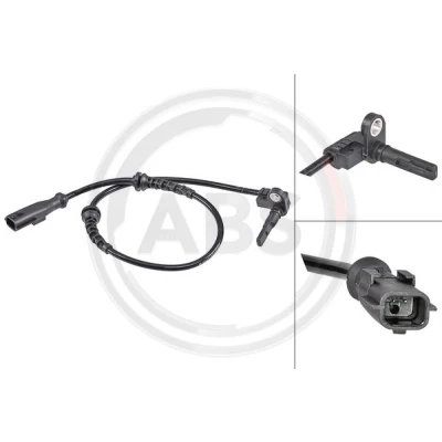 Abbildung von A.B.S. 31849 ABS Sensor aktiver 535 schwarz RENAULT: Twingo 3 Schrägheck