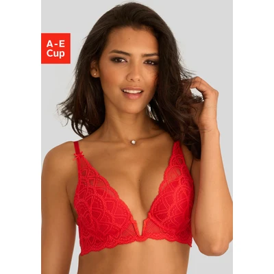 Abbildung von Lascana Triangel BH, Damen, Größe: 70C, Red