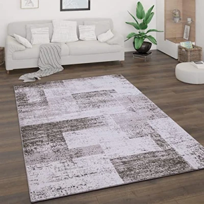 Abbildung von Paco Home Teppich &quot;Bari 873&quot;, rechteckig, Kurzflor, Patchwork Design, Used Look