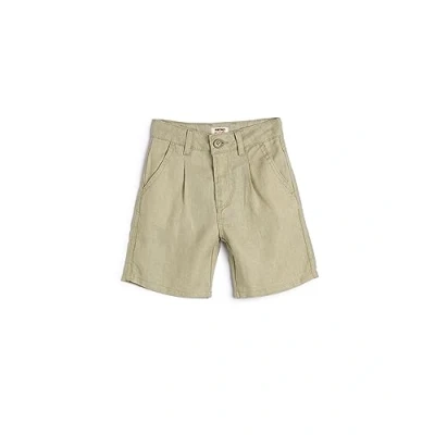 Abbildung von Koton Boys Linen Shorts Pocket Detail Button Closure