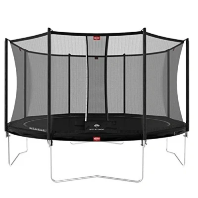 Abbildung von Trampolin + Sicherheitsnetz BERG Favorit Regular Rund 430 Schwarz