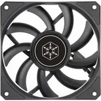 Abbildung von SilverStone Technology Air Slimmer 120, Schmaler 120 mm Lüfter mit verbesserter Leistung und Vollbereich PWM Steuerung, SST AS120B