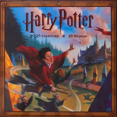 Abbildung von Pyramid Harry Potter (Literary) 2025 Broschürenkalender, 30x30cm, Monatskalender mit zauberhaften Illustrationen, Kalender für Zauber Fans, nachhaltig nur Papierumschlag