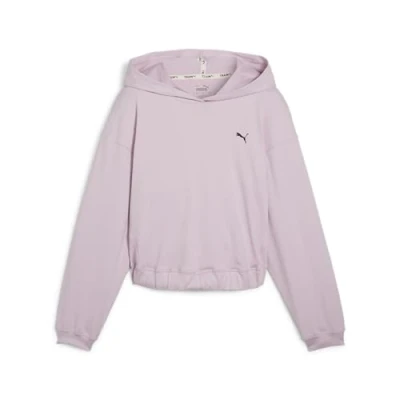 Abbildung von Puma Studio Foundations Hoody Langarmshirt, Damen, Größe: Large, Grape mist