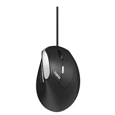 Abbildung von Rapoo EV200 Kabelgebundene ergonomische Maus, schwarz