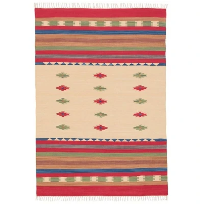 Abbildung von Pergamon Wollteppich Baumwolle Natur Kelim Teppich Lina Trend, Rechteckig, Höhe: 8 mm