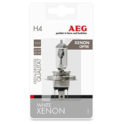 Abbildung von AEG Automotive 97278 Glühlampe White Xenon Plus H4, P43t, 60/55 W, 12 V, 1 Stück
