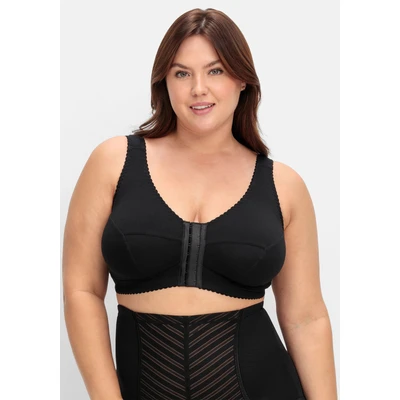 Abbildung von Sheego BÜGELLOSER Bustier, Damen, Größe: 100F, Schwarz