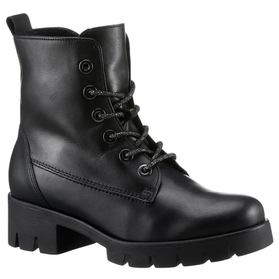 Abbildung von Gabor Plateaustiefelette, Damen, Größe: 40, Schwarz Schuhe