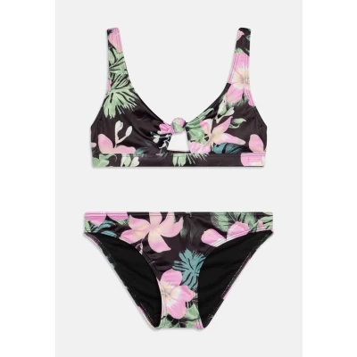 Abbildung von Roxy Shadow Floral Bralette Bikini Anthracite für Kinder, Größe: 176,