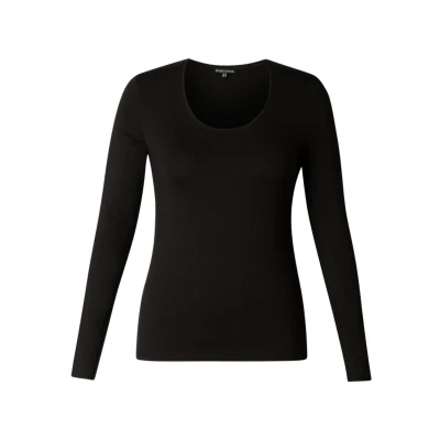 Abbildung von BASE Level Curvy ASO Langarmshirt, Damen, Größe: 52, Black