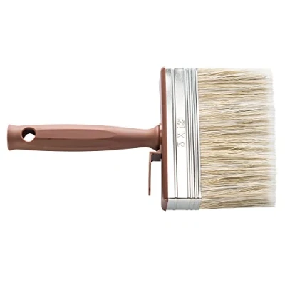 Abbildung von HARDY WORKING TOOLS Flächenstreicher, Terrassenstreichbürste, Größe 120mm x 30mm, Borstenpinsel, Borstenlänge 60mm, Pinsel für Holzöl, Flächenpinsel, Serie 85, A0245 856012, 120 30 mm Braun