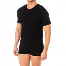 Abbildung von Abanderado Herren Kurzärmeliges Kurzarm T Shirt, Schwarz, L