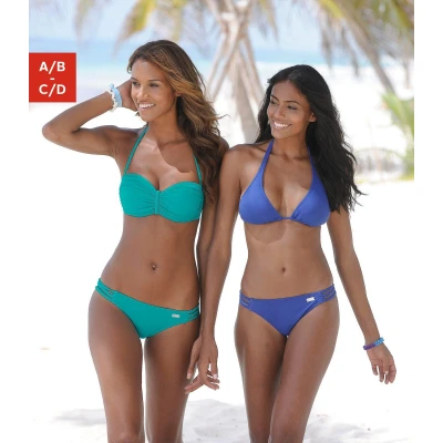 Abbildung von Buffalo Triangle France Bikinitop, Damen, Größe: 34xC/D, Blue