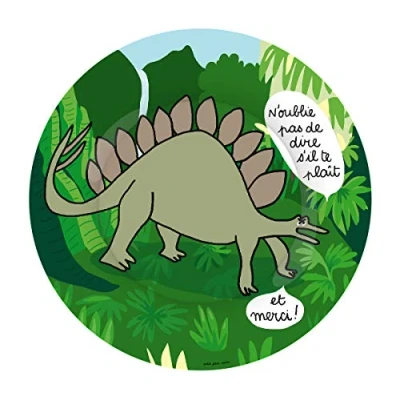 Abbildung von Petit Jour Paris Dessertteller Dinosaurier Stegosaurus perfekt zum Dessert!
