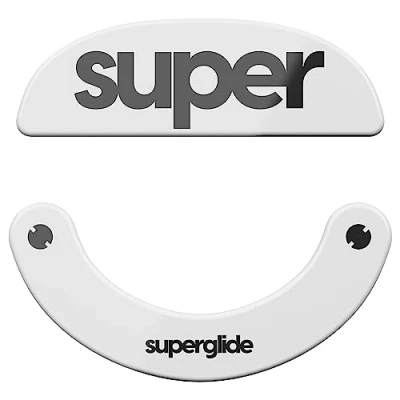Abbildung von Superglide2 Neue steuerbare Geschwindigkeit, strukturierte Oberfläche, glatte Mausfüße aus langlebigem, starkem Glas für Pulsar X2 Series kabellose Gaming Maus [Weiß]