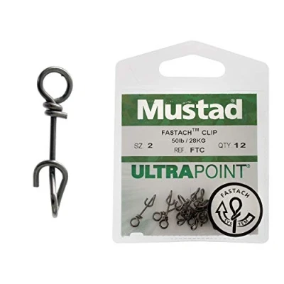 Abbildung von Mustad Ultrapoint Fastach Clip Größe 2 (Zugkraft 28kg) Kleinmaterial