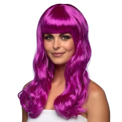 Abbildung von Boland Kostüm Perücke Lange Haare violett