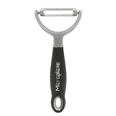 Abbildung von Microplane Profi Schäler Y Modell mit Wellenschliff Schwarz