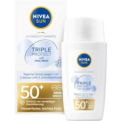 Abbildung von Nivea SUN UV FACE Triple Protect LF50+ Sonnenschutz, Größe: 40 ml,